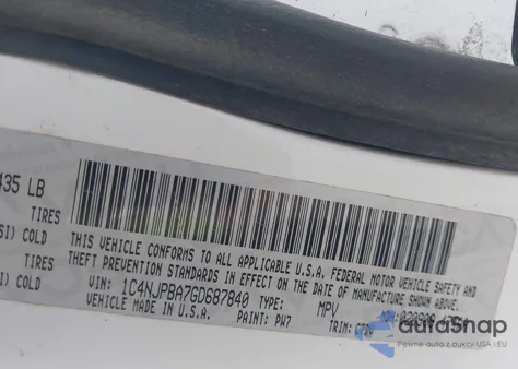 2016 Jeep Patriot Sport from USA, damaged, VIN 1C4NJPBA7GD687840